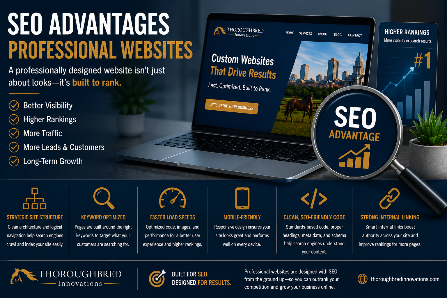 seo advantages professional websites professional web design services